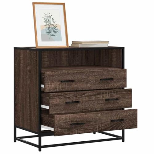 INLIFE Schubladenschrank Braun Eichen-Optik 70x41x70 cm Holzwerkstoff,Möbel,Schränke,Kommoden,Braun,27.84 KG,849088 von INLIFE