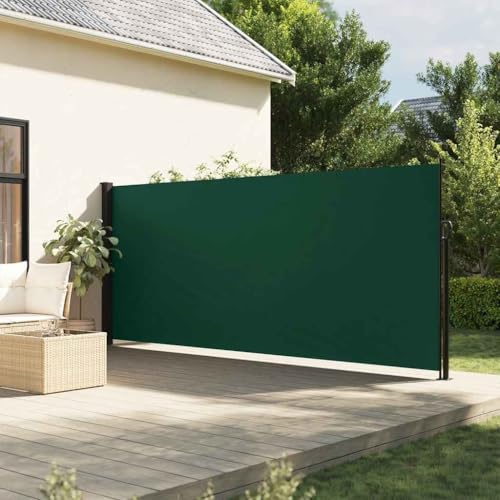 INLIFE Seitenmarkise Ausziehbar Dunkelgrün 180x600 cm,Heim & Garten,Rasen & Garten,Garten & Balkon,Sonnenschirme & Sonnenschutze,Grün,8.85 KG,4004545 von INLIFE