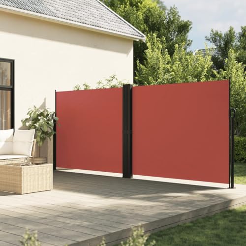 INLIFE Seitenmarkise Ausziehbar Terrakottarot 160x1000 cm,Heim & Garten,Rasen & Garten,Garten & Balkon,Sonnenschirme & Sonnenschutze,Orange,15.75 KG,4004738 von INLIFE