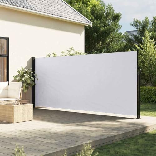 INLIFE Seitenmarkise Ausziehbar Weiß 160x600 cm,Heim & Garten,Rasen & Garten,Garten & Balkon,Sonnenschirme & Sonnenschutze,Weiß,8.05 KG,4004526 von INLIFE