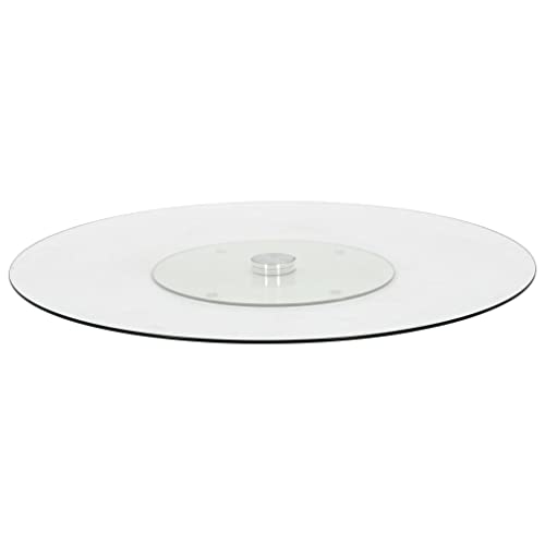 INLIFE Servierplatte Drehbar Transparent 60 cm Hartglas von INLIFE