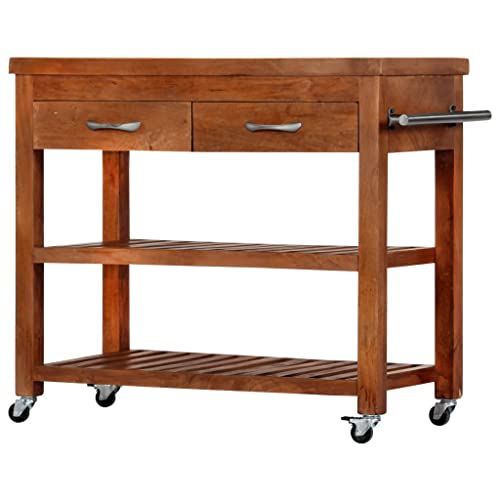 INLIFE Servierwagen 100x48x89 cm Massivholz Akazie INLIFE Servierwagen 100x48x89 cm Massivholz Akazie von INLIFE
