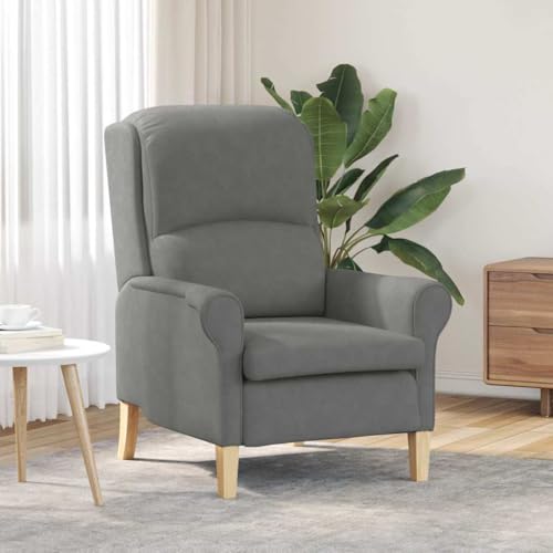 INLIFE Sessel Dunkelgrau 76 x 94 x 102 cm Mikrofaser,Möbel,Stühle,Sessel,Dunkelgrau,19.7 KG,42009872 von INLIFE