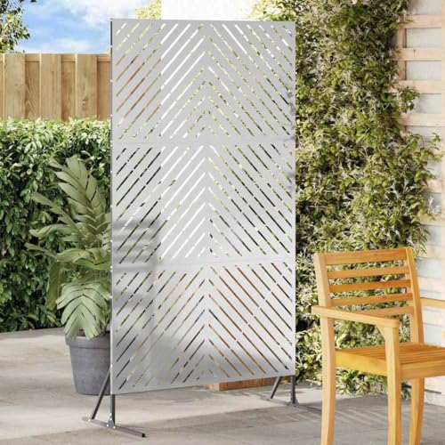 INLIFE Sichtschutz Grau Stahl,Heimwerkerbedarf,Hauseinzäunung,Zaunfelder,Grau,13.15 KG,868547 von INLIFE