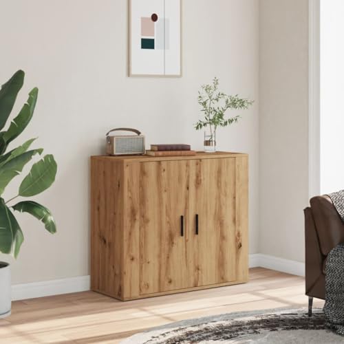 INLIFE Sideboard Artisan-Eiche 80x33x70 cm Holzwerkstoff,Möbel,Schränke,Sideboards,Braun,23.5 KG,857074 von INLIFE