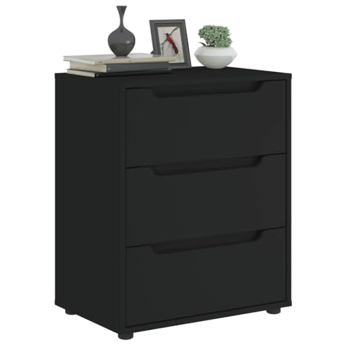 INLIFE Sideboard VISNES Schwarz 60x40x73 cm Holzwerkstoff,Möbel,Schränke,Kommoden,Schwarz,24.2 KG,4108285 INLIFE Sideboard VISNES Schwarz 60x40x73 cm Holzwerkstoff,Möbel,Schränke,Kommoden,Schwarz,24.2 KG,4108285 von INLIFE