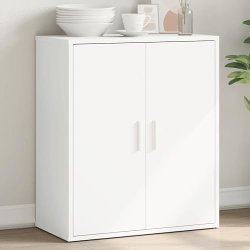 INLIFE Sideboard Weiß 60x31x70 cm Holzwerkstoff,Möbel,Schränke,Sideboards,Weiß,18.95 KG,840457 von INLIFE