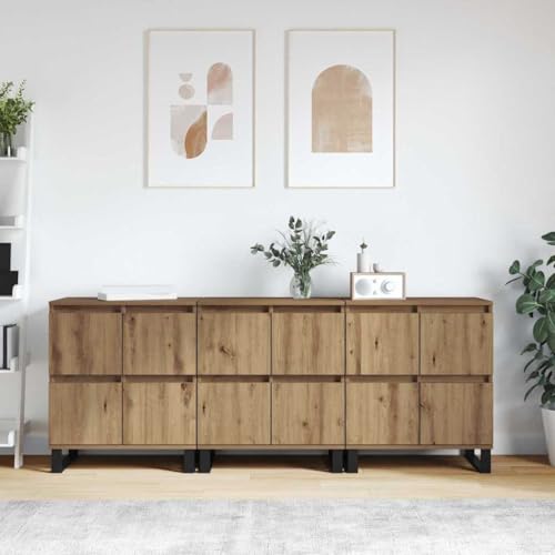 INLIFE Sideboards 3 pcs Eiche handwerklich 180 x 35 x 70 cm,Möbel,Schränke,Sideboards,Beige,59.67 KG,3394576 INLIFE Sideboards 3 pcs Eiche handwerklich 180 x 35 x 70 cm,Möbel,Schränke,Sideboards,Beige,59.67 KG,3394576 von INLIFE