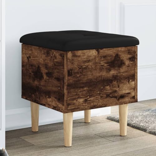 INLIFE Sitzbank mit Stauraum Räuchereiche 42x42x46 cm Holzwerkstoff,Möbel,Sitzbänke,Truhen- & Flurbänke,Braun,10.29 KG,835065 von INLIFE