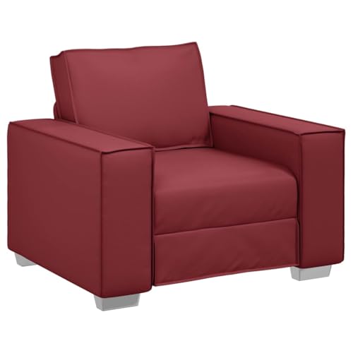INLIFE Sofa Sessel 59 cm mit Kissen Weinrot Kunstleder,Möbel,Sofas,Rot,17.8 KG,4105042 INLIFE Sofa Sessel 59 cm mit Kissen Weinrot Kunstleder,Möbel,Sofas,Rot,17.8 KG,4105042 von INLIFE