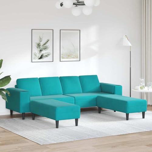 INLIFE Sofa Set 3 pcs Türkis Samt,Möbel,Sofas,Türkis,58.2 KG,3335130 INLIFE Sofa Set 3 pcs Türkis Samt,Möbel,Sofas,Türkis,58.2 KG,3335130 von INLIFE