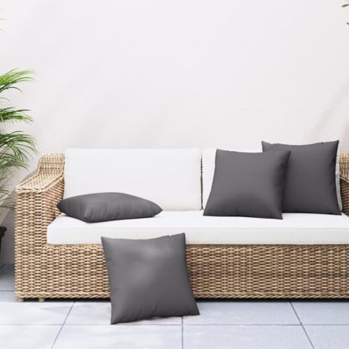 INLIFE Sofakissen 4 STK. Anthrazit 60x60 cm Stoff,Heim & Garten,Dekoration,Sitzpolster,Anthrazit,4.75 KG,360403 INLIFE Sofakissen 4 STK. Anthrazit 60x60 cm Stoff,Heim & Garten,Dekoration,Sitzpolster,Anthrazit,4.75 KG,360403 von INLIFE