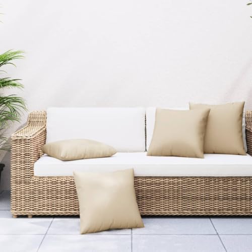 INLIFE Sofakissen 4 STK. Beige 50x50 cm Stoff,Heim & Garten,Dekoration,Sitzpolster,Beige,2.7 KG,360384 INLIFE Sofakissen 4 STK. Beige 50x50 cm Stoff,Heim & Garten,Dekoration,Sitzpolster,Beige,2.7 KG,360384 von INLIFE
