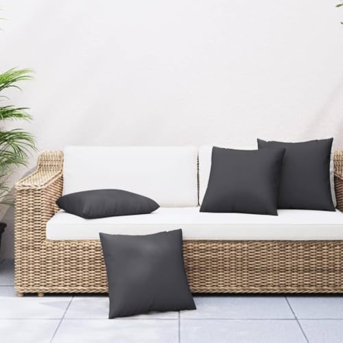 INLIFE Sofakissen 4 STK. Schwarz 50x50 cm Stoff,Heim & Garten,Dekoration,Sitzpolster,Schwarz,2.7 KG,360388 INLIFE Sofakissen 4 STK. Schwarz 50x50 cm Stoff,Heim & Garten,Dekoration,Sitzpolster,Schwarz,2.7 KG,360388 von INLIFE