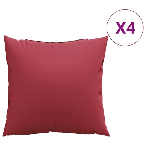INLIFE Sofakissen 4 STK. Weinrot 50x50 cm Stoff,Heim & Garten,Dekoration,Sitzpolster,Rot,3 KG,377771 INLIFE Sofakissen 4 STK. Weinrot 50x50 cm Stoff,Heim & Garten,Dekoration,Sitzpolster,Rot,3 KG,377771 von INLIFE