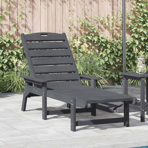 INLIFE Sonnenliege Hellgrau 73,5 x 92 x 90cm Plastik,Möbel,Gartenmöbel,Gartensitzmöbel,Gartenstühle,Hellgrau,27.2 KG,42006640 von INLIFE