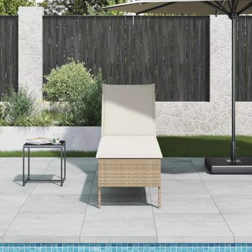 INLIFE Sonnenliege mit Auflage Beige 55x200x44 cm Poly Rattan,Möbel,Gartenmöbel,Gartensitzmöbel,Sonnenliegen,Beige,16.9 KG,4104104 INLIFE Sonnenliege mit Auflage Beige 55x200x44 cm Poly Rattan,Möbel,Gartenmöbel,Gartensitzmöbel,Sonnenliegen,Beige,16.9 KG,4104104 von INLIFE