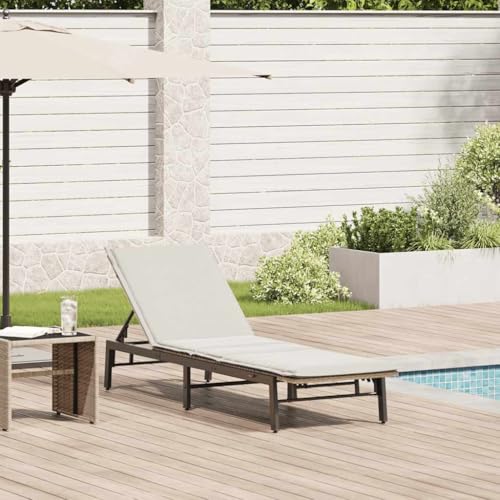 INLIFE Sonnenliege mit Auflage Beige Poly Rattan,Möbel,Gartenmöbel,Gartensitzmöbel,Sonnenliegen,Beige,16.7 KG,4104083 INLIFE Sonnenliege mit Auflage Beige Poly Rattan,Möbel,Gartenmöbel,Gartensitzmöbel,Sonnenliegen,Beige,16.7 KG,4104083 von INLIFE