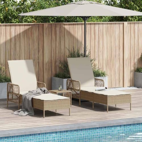INLIFE Sonnenliege mit Kissen 2 pcs Beige 35 x 35 x 32cm Poly-Rattan,Möbel,Gartenmöbel,Gartensitzmöbel,Sonnenliegen,Beige,28.6 KG,365436 INLIFE Sonnenliege mit Kissen 2 pcs Beige 35 x 35 x 32cm Poly-Rattan,Möbel,Gartenmöbel,Gartensitzmöbel,Sonnenliegen,Beige,28.6 KG,365436 von INLIFE