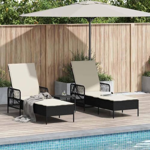 INLIFE Sonnenliege mit Kissen 2 pcs Schwarz 35 x 35 x 32cm Poly-Rattan,Möbel,Gartenmöbel,Gartensitzmöbel,Sonnenliegen,Schwarz,28.2 KG,365432 INLIFE Sonnenliege mit Kissen 2 pcs Schwarz 35 x 35 x 32cm Poly-Rattan,Möbel,Gartenmöbel,Gartensitzmöbel,Sonnenliegen,Schwarz,28.2 KG,365432 von INLIFE
