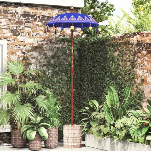 INLIFE Sonnenschirm mit Fuß Blau, Braun 250 cm Baumwolle, Holz,Heim & Garten,Rasen & Garten,Garten & Balkon,Blau,27.75 KG,3356911 INLIFE Sonnenschirm mit Fuß Blau, Braun 250 cm Baumwolle, Holz,Heim & Garten,Rasen & Garten,Garten & Balkon,Blau,27.75 KG,3356911 von INLIFE