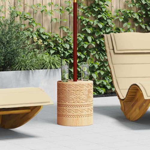 INLIFE Sonnenschirmständer Sonstiges Braun Ø34 x 40 cm Massivholz,Heim & Garten,Rasen & Garten,Garten & Balkon,Zubehör für Sonnenschirme & Sonnenschutze,Sonnenschirmständer,Braun,29.6 KG,42006471 von INLIFE