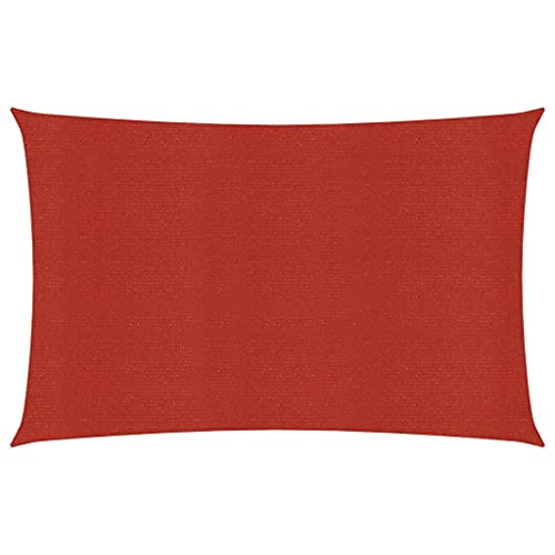 INLIFE Sonnensegel 160 g/m² Rot 4x5 m HDPE von INLIFE