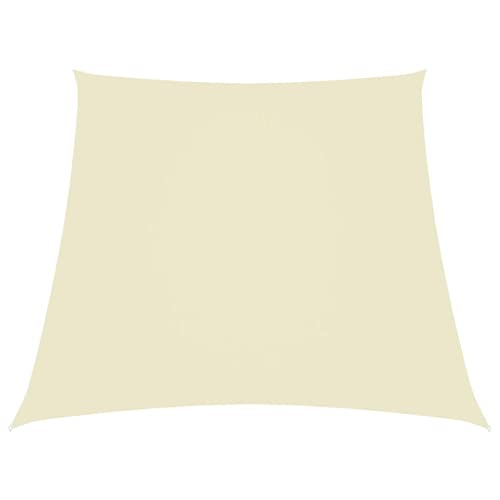 INLIFE Sonnensegel Oxford-Gewebe Trapezförmig 4/5x3 m Creme von INLIFE