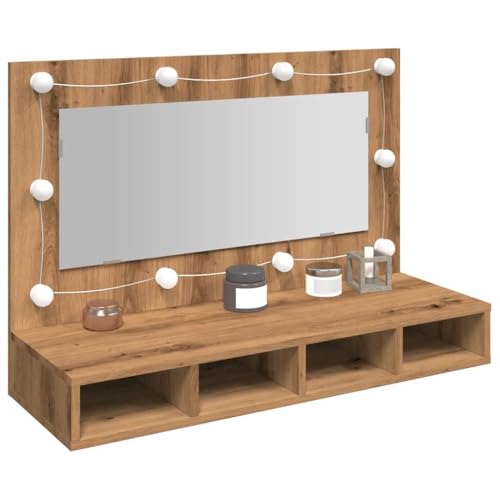 INLIFE Spiegelschrank mit LED Artisan Eichen-Optik 90x31,5x62 cm,Möbel,Schränke,Spiegel- & Waschbeckenunterschränke,Badezimmerwaschtische,Braun,17.65 KG,857006 INLIFE Spiegelschrank mit LED Artisan Eichen-Optik 90x31,5x62 cm,Möbel,Schränke,Spiegel- & Waschbeckenunterschränke,Badezimmerwaschtische,Braun,17.65 KG,857006 von INLIFE