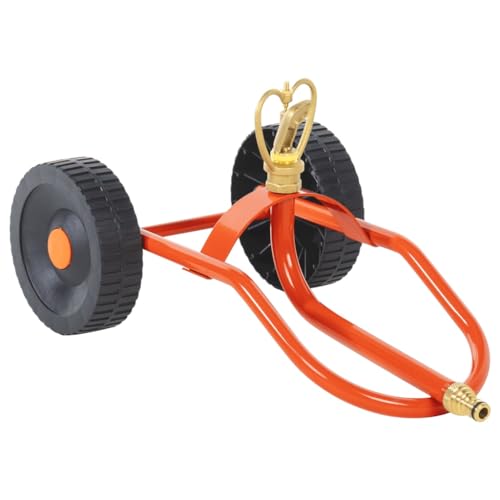 INLIFE Sprinkler-Schlitten mit Rädern und Drehbarem Kopf Rot Stahl,Heim & Garten,Rasen & Garten,Bewässerungssysteme,Sprinkleranlagen,Rot,1.52 KG,4005276 von INLIFE