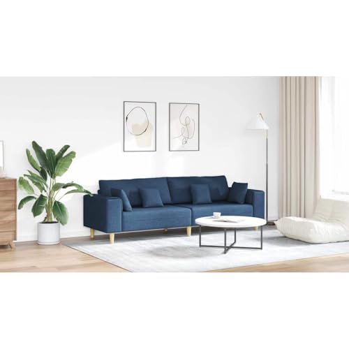 INLIFE Stoffsofa mit Kissen Blau 208 cm Stoff,Möbel,Sofas,Blau,40 KG,3335150 INLIFE Stoffsofa mit Kissen Blau 208 cm Stoff,Möbel,Sofas,Blau,40 KG,3335150 von INLIFE