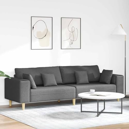INLIFE Stoffsofa mit Kissen Dunkelgrau 208 cm Stoff,Möbel,Sofas,Grau,40 KG,3335144 INLIFE Stoffsofa mit Kissen Dunkelgrau 208 cm Stoff,Möbel,Sofas,Grau,40 KG,3335144 von INLIFE