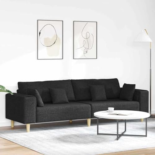INLIFE Stoffsofa mit Kissen Schwarz 208 cm Stoff,Möbel,Sofas,Schwarz,40 KG,3335145 INLIFE Stoffsofa mit Kissen Schwarz 208 cm Stoff,Möbel,Sofas,Schwarz,40 KG,3335145 von INLIFE
