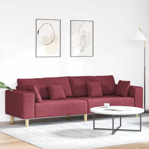 INLIFE Stoffsofa mit Kissen Weinrot 208 cm Stoff,Möbel,Sofas,Rot,40 KG,3335146 INLIFE Stoffsofa mit Kissen Weinrot 208 cm Stoff,Möbel,Sofas,Rot,40 KG,3335146 von INLIFE