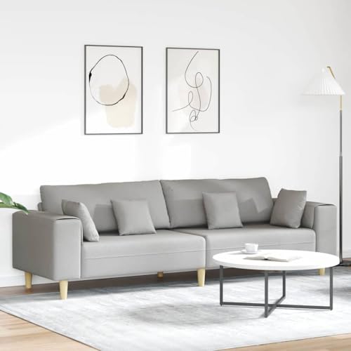 INLIFE Stoffsofa mit Kissen Wolken-Grau 208 cm Stoff,Möbel,Sofas,Grau,40 KG,3335151 INLIFE Stoffsofa mit Kissen Wolken-Grau 208 cm Stoff,Möbel,Sofas,Grau,40 KG,3335151 von INLIFE