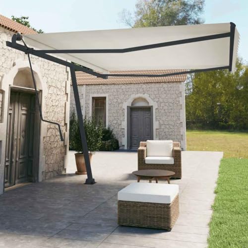 INLIFE Stützen für Markisen Anthrazit 450x245 cm Eisen,Heim & Garten,Rasen & Garten,Garten & Balkon,Markisen,Anthracite,32.26 KG,315097 von INLIFE