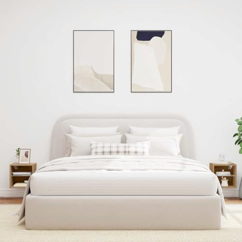 INLIFE TV-Wandschränke mit LED-Leuchten 2 STK. Artisan-Eiche,Möbel,TV-Möbel,Braun,10.3 KG,857675 von INLIFE