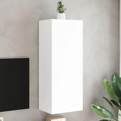 INLIFE TV-Wandschrank Weiß 40,5x30x102 cm Holzwerkstoff,Möbel,TV-Möbel,Weiß,18.48 KG,836931 von INLIFE