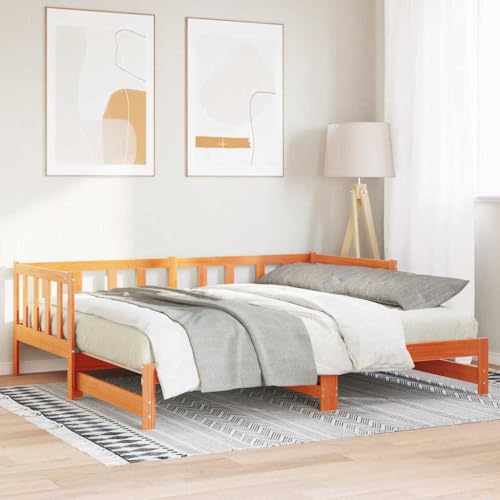 INLIFE Tagesbett mit Ausziehbett Wachsbraun 203,5 x 184 x 66 cm,Möbel,Betten & Zubehör,Betten & Bettgestelle,Wachsbraun,28.1 KG,867841 INLIFE Tagesbett mit Ausziehbett Wachsbraun 203,5 x 184 x 66 cm,Möbel,Betten & Zubehör,Betten & Bettgestelle,Wachsbraun,28.1 KG,867841 von INLIFE