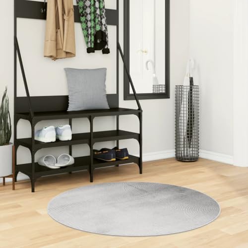 INLIFE Teppich IZA Kurzflor Skandinavischer Look Grau Ø 100 cm,Heim & Garten,Dekoration,Teppiche,Grau,1.8 KG,375458 INLIFE Teppich IZA Kurzflor Skandinavischer Look Grau Ø 100 cm,Heim & Garten,Dekoration,Teppiche,Grau,1.8 KG,375458 von INLIFE
