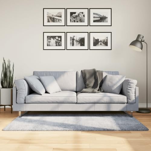 INLIFE Teppich Shaggy Hochflor Modern Blau 80x150 cm,Heim & Garten,Dekoration,Teppiche,Blau,2.23 KG,375317 von INLIFE