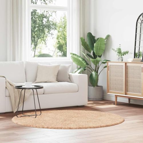 INLIFE Teppich Shaggy Hochflor NAVARRA Beige 160x160 cm Polyester,Heim & Garten,Dekoration,Teppiche,Beige,1.43 KG,4102909 von INLIFE