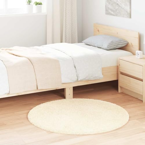 INLIFE Teppich Shaggy Hochflor NAVARRA Creme 100x100 cm Polyester,Heim & Garten,Dekoration,Teppiche,Creme,0.69 KG,4102895 von INLIFE