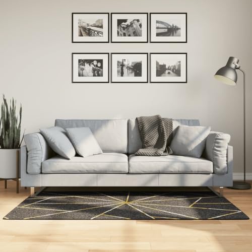 INLIFE Teppich Waschbar Schwarz und Golden 80x150 cm rutschfest,Heim & Garten,Dekoration,Teppiche,Schwarz,1.7 KG,136615 INLIFE Teppich Waschbar Schwarz und Golden 80x150 cm rutschfest,Heim & Garten,Dekoration,Teppiche,Schwarz,1.7 KG,136615 von INLIFE