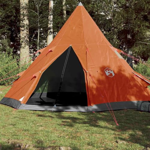 INLIFE Tipi-Campingzelt 4 Personen Orange Wasserdicht,Sportartikel,Outdoor-Aktivitäten,Camping & Wandern,Zelte,Orange,5.7 KG,94382 von INLIFE