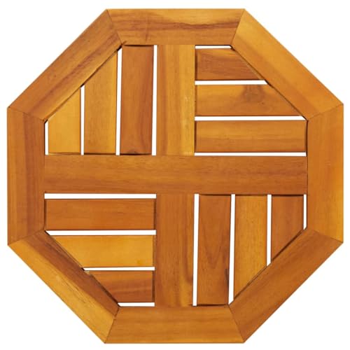 INLIFE Tischplatte 40x40x2 cm Achteckig Massivholz Akazie,Möbel,Tischzubehör,Tischplatten,Braun,1.6 KG,4004258 von INLIFE