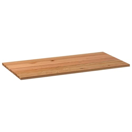 INLIFE Tischplatte Hellbraun 200x90x4 cm Massivholz Eiche Rechteckig,Möbel,Tischzubehör,Tischplatten,Braun,41.1 KG,4009216 von INLIFE
