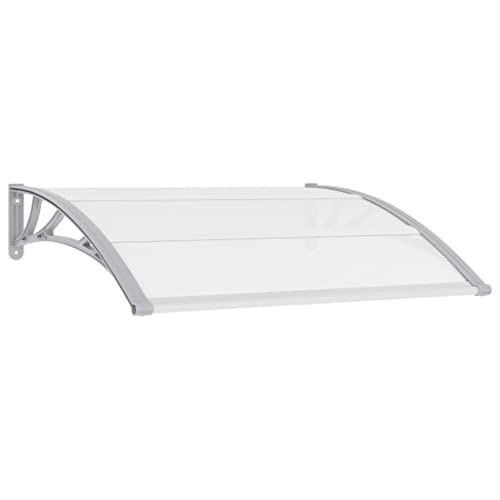 INLIFE Türvordach Grau 120x100 cm PC von INLIFE