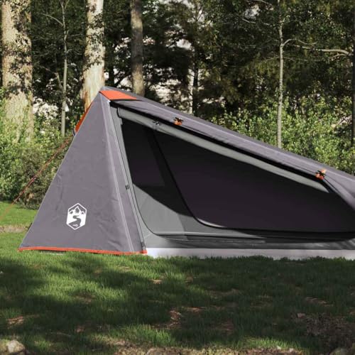 INLIFE Tunnelzelt 1 Person Grau und Orange Wasserdicht,Sportartikel,Outdoor-Aktivitäten,Camping & Wandern,Zelte,Grau,2.05 KG,94610 von INLIFE