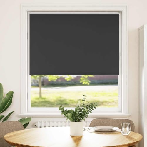 INLIFE Verdunkelungsrollo Schwarz 100x130 cm Stoffbreite 95,7cm,Heim & Garten,Dekoration,Fensterdrapierung,Jalousien & Rollos,Schwarz,0.77 KG,4010842 von INLIFE